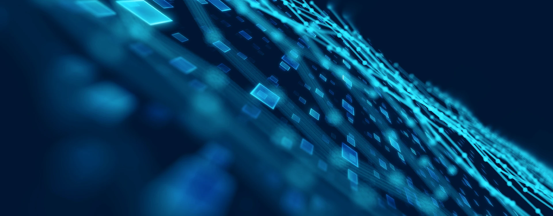 A Conceptual Blue Graphic Of Data.