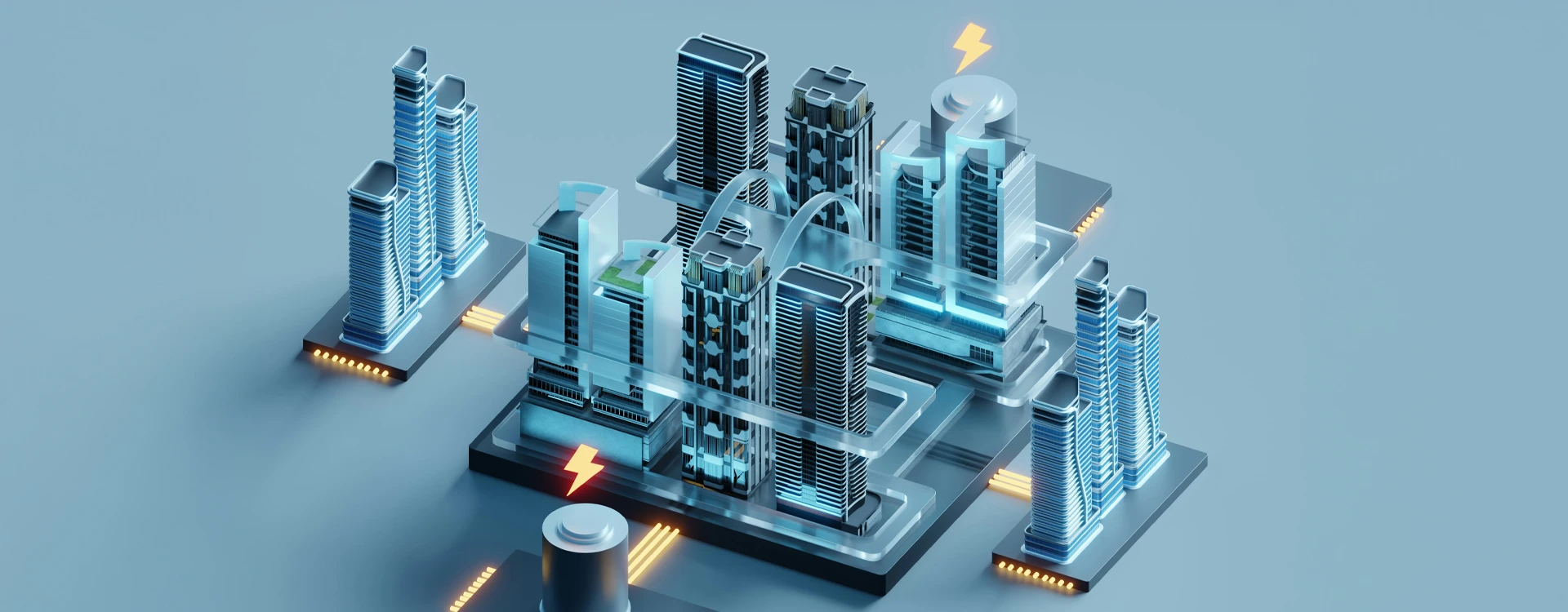 A Mechanical Electrical 3D Illustration.